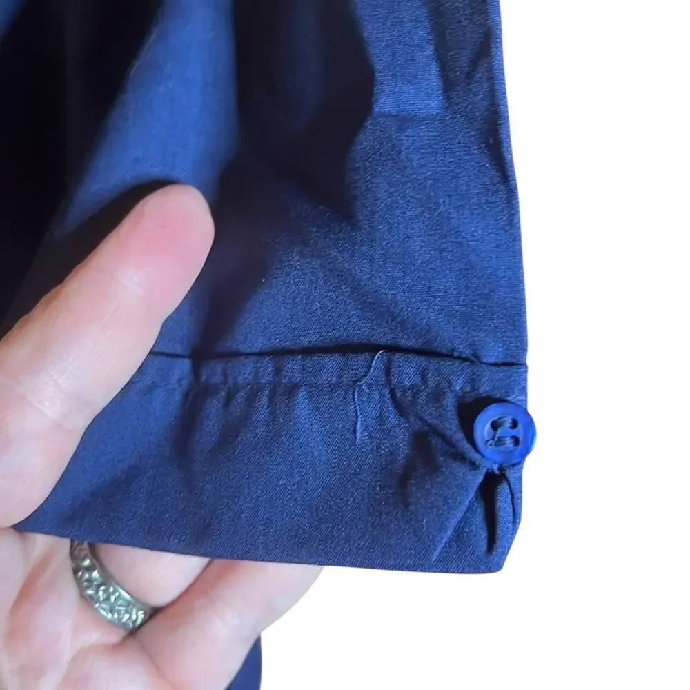 Vintage Supreme Permanent Press Work Shirt Blue Utility Button Down Korea Sz 1X - Picture 13 of 14